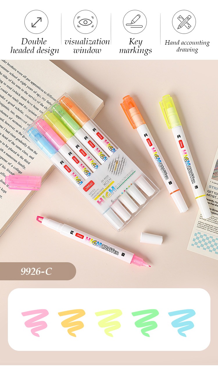 5 Pcs Coloring Marker Pen 