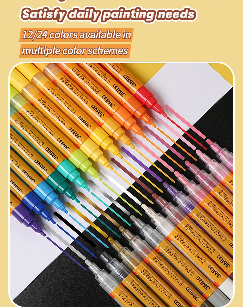 satisfy daily painting needs-Coloring Marker Opaque Waterproof Pen