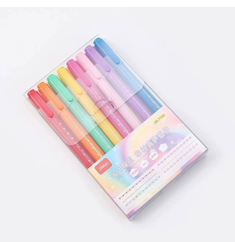 Curve Highlighter Markers Set 