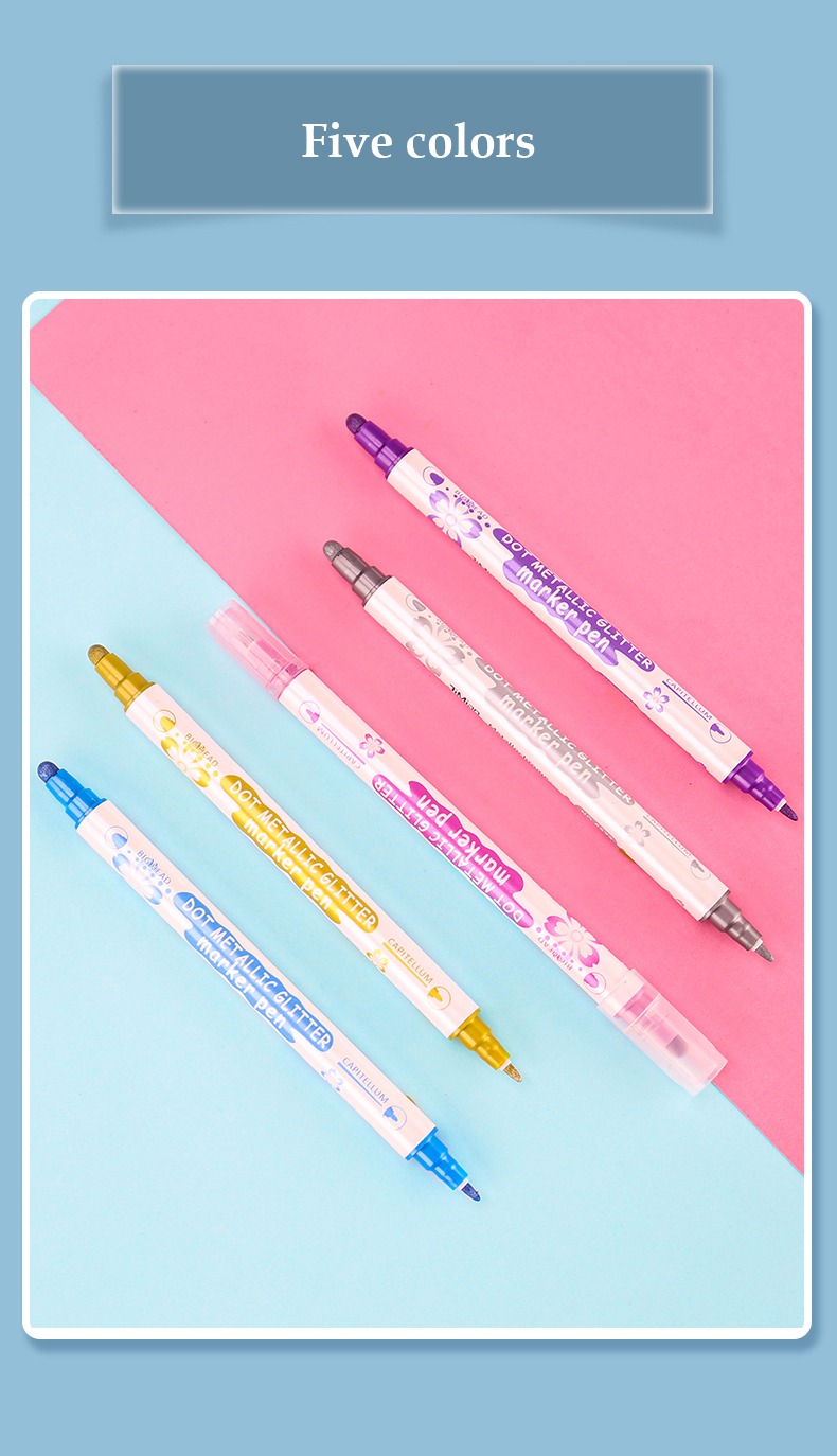 five colors-Double Headed Mark Pen