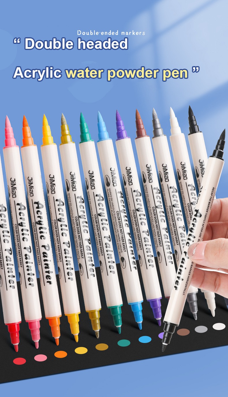 Double-headed Acrylic Marker Soft Brush