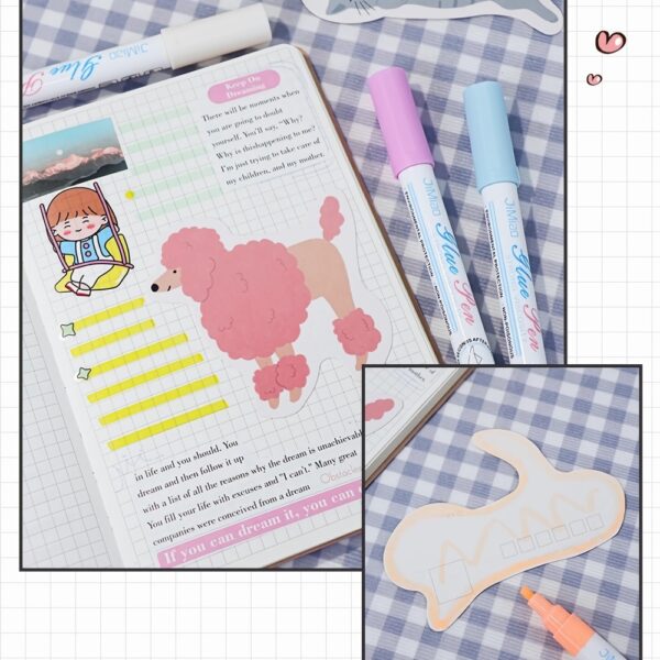 Notebook Document Adhesive Pen