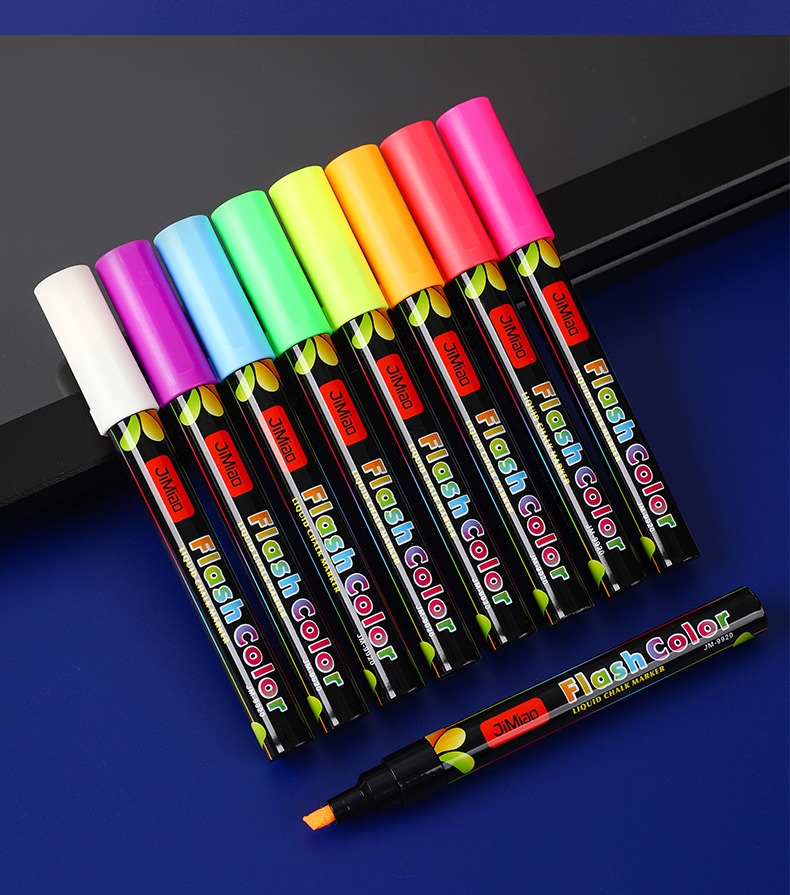 colors-8pcs Liquid Chalk Led Fluorescent Board Special Coloring Marker Pen