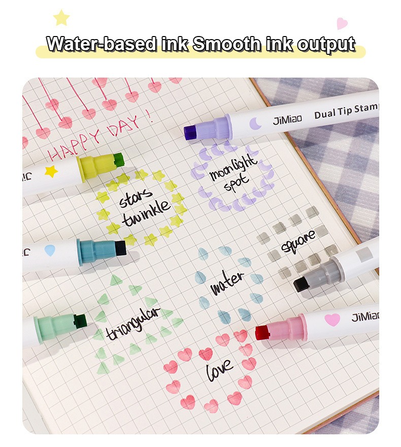 water- based ink smooth ink output-Stamp Coloring Marker Pen