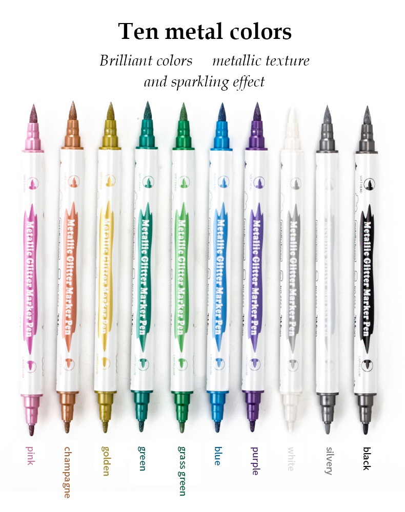 product show-double-headed colorful markers set